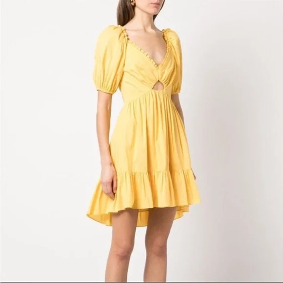 Cinq a Sept Yellow Dress - Picture 4 of 4